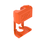 OBO BETTERMANN - Elemento di fissaggio HW per fasciatura sottile 15x8x5 Polipropilene arancio.