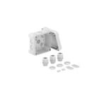 OBO BETTERMANN - Scatola di derivazione con VM 3xV-TEC e 3x116 95x95x60 Policarbonato grigio chiaro RAL 7035.
