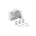 OBO BETTERMANN - Scatola di derivazione con VM 3xV-TEC e 3x116 114x114x78 Policarbonato grigio chiaro RAL 7035.
