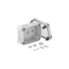 OBO BETTERMANN - Scatola di derivazione 150x116x86 con coperchio trasparente in Policarbonato grigio/trasparente.