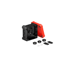 OBO BETTERMANN - Scatola di derivazione 95x95x60 con coperchio rosso in Policarbonato nero/rosso SW-RO.