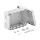 OBO BETTERMANN - Scatola di derivazione 240x191x125 Policarbonato grigio chiaro RAL 7035 con morsettiera.