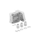 OBO BETTERMANN - Scatola di derivazione morsettiera, 3xV-TEC VM25+ 114x114x78 Policarbonato grigio chiaro RAL 7035.
