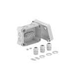 OBO BETTERMANN - Scatola di derivazione morsettiera 3xV-TEC VM25+ 150x116x86 Policarbonato grigio chiaro RAL 7035.