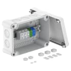 OBO BETTERMANN - Scatola di derivazione 286x202x125 Policarbonato grigio chiaro RAL 7035 terminale linea principale.