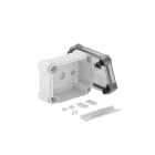 OBO BETTERMANN - Scatola derivazione con copertura trasparente, profilato 2069, dimensioni 150x116x86 mm in policarbonato grigio e trasparente.
