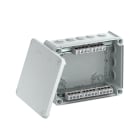 OBO BETTERMANN - Scatola di derivazione 240x190x95 con morsettiera, ingressi Polipropilene rinforzato fibra vetro grigio chiaro RAL 7035.