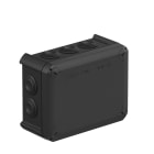 OBO BETTERMANN - T100 Scatola Derivazione Nera Junction Box with Entries 150x116x67 Polipropilene Nero.