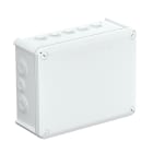 OBO BETTERMANN - Scatola di derivazione rinforzata in fibra di vetro bianco RAL 9010 con passacavi 240x190x95 in polipropilene.