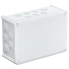 OBO BETTERMANN - Scatola di derivazione rinforzata in fibra di vetro bianco RAL 9010 con passacavi 285x201x120 in polipropilene.