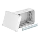 OBO BETTERMANN - Scatola di derivazione con coperchio rialzato 285x201x139 in polipropilene e policarbonato grigio chiaro RAL 7035 HD T350 LGR.