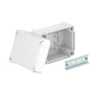 OBO BETTERMANN - Kit giunzione chiuso con coperchio rialzato 150x116x83 in polipropilene e policarbonato grigio chiaro RAL 7035, scatola di derivazione HD T100 OE LGR.