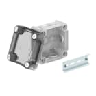 OBO BETTERMANN - Scatola di derivazione con coperchio trasparente 114x114x76 in polipropilene e policarbonato grigio chiaro RAL 7035.