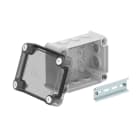 OBO BETTERMANN - Scatola di derivazione trasparente 150x116x83 Polipropilene policarbonato grigio chiaro RAL 7035 con coperchio HD.