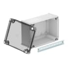 OBO BETTERMANN - T350 OE HD TR SCATOLA DI DERIVAZIONE Kit giunzione, chiuso con coperchio trasparente 285x201x139 Polipropilene/policarbonato grigio chiaro RAL 7035.
