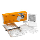 OBO BETTERMANN - Scatola di derivazione morsettiera resinata 114x114x57 Polipropilene grigio chiaro RAL 7035 T 60 HARS.