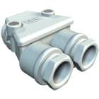 OBO BETTERMANN - 113 M20 LGR Pressacavo Doppio Duroplast Amminoplasto UF Typ 131.5 Grigio Chiaro RAL 7035.