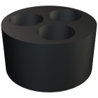 OBO BETTERMANN - 107C V 16 5X4 Inserto multi-tenuta per V-Tec PG16,5X4 elastomero nero.
