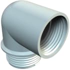 OBO BETTERMANN - 107W PG11 PA Manicotto Angolare Poliammide Grigio Chiaro