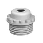 OBO BETTERMANN - Nipplo a vite versione aperta PG16 in polietilene grigio chiaro RAL 7035.