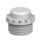 OBO BETTERMANN - Nipplo a vite M40 in Polietilene grigio chiaro RAL 7035 versione chiusa.