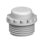 OBO BETTERMANN - Nipplo a vite con membrana perforante PG16 Polietilene grigio chiaro RAL 7035.