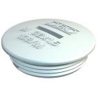 OBO BETTERMANN - Tappo a vite M12 in polistirolo grigio chiaro RAL 7035 per 108 M12 PS.