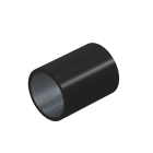 OBO BETTERMANN - Manicotto tubo filettato SVM50W con filettatura M50x1,5 Acciaio PES50 - poliestere / epossido nero RAL 9005.