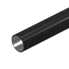 OBO BETTERMANN - S25W Tubo a innesto senza filetto Ø25, 3000mm Acciaio PES50 - poliestere / epossido nero RAL 9005.