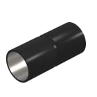 OBO BETTERMANN - Manicotto di giunzione senza filetto Ø50mm in acciaio poliestere/epossido nero RAL 9005 PES50 SW SV50W.