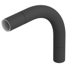 OBO BETTERMANN - Curva a 90 gradi per tubi senza filetto Ø63mm in Acciaio PES50 - poliestere / epossido nero RAL 9005.
