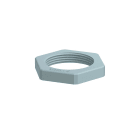 OBO BETTERMANN - Dado di bloccaggio M32 in poliammide grigio argento RAL 7001.