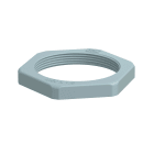 OBO BETTERMANN - Dado di bloccaggio M50 in poliammide grigio argento RAL 7001 con SGR PA.