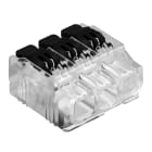 OBO BETTERMANN - Terminale universale HSK43, 3 cavi rigido-flessibili, dimensioni 19,6x19,9x10,5 trasparente.