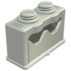 OBO BETTERMANN - Morsetto ISO clip per 2 conduttori 16-24mm in polistirolo grigio chiaro RAL 7035.
