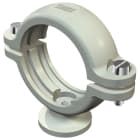 OBO BETTERMANN - Clip base ISO 31,5-35mm in polistirolo grigio chiaro RAL 7035.