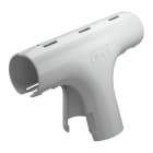 OBO BETTERMANN - Raccordo T tubo Quick M25 in polipropilene grigio chiaro RAL 7035 3000 TMS.