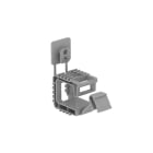 OBO BETTERMANN - 2031 graffa di supporto grip con pareti lisce 960° 10x NYM3x1,5 polipropilene grigio pietra RAL 7030.