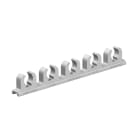 OBO BETTERMANN - Morsetto accoppiabile 16-19mm in polietilene grigio pietra RAL 7030 con gaffette scorrevoli.