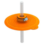 OBO BETTERMANN - Collare di tenuta per conduttore tondo 10mm RD10 in elastomero termoplastico arancio pastello RAL 2003.