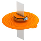 OBO BETTERMANN - Collare di tenuta per conduttori piatti 30x3.5mm Elastomero termoplastico arancio pastello RAL 2003.