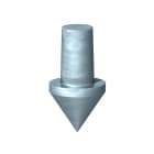 OBO BETTERMANN - Punta di infissione 25mm per dispersore di terra in acciaio zincato a caldo per immersione.