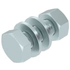 OBO BETTERMANN - Vite esagonale con dado e rondella M8x20 in acciaio zincato a caldo SKS 8x20 F.