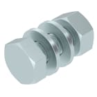 OBO BETTERMANN - Vite esagonale M10x30 con dado, rondella, acciaio zincato a caldo SKS.