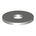 OBO BETTERMANN - Rondella M8, Ø25mm in Acciaio Inox non Trattato per Ulteriore Trattamento.
