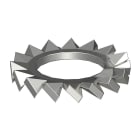 OBO BETTERMANN - Rondella dentellata M6 in acciaio inox non trattato per ulteriore trattamento.
