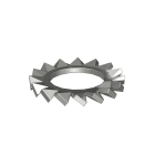 OBO BETTERMANN - Rondella dentellata M10 in acciaio inox non trattato, con possibilità di ulteriore trattamento.