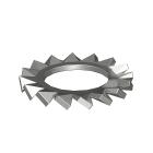 OBO BETTERMANN - Rondella dentellata M12 in acciaio inox non trattato per ulteriore trattamento.