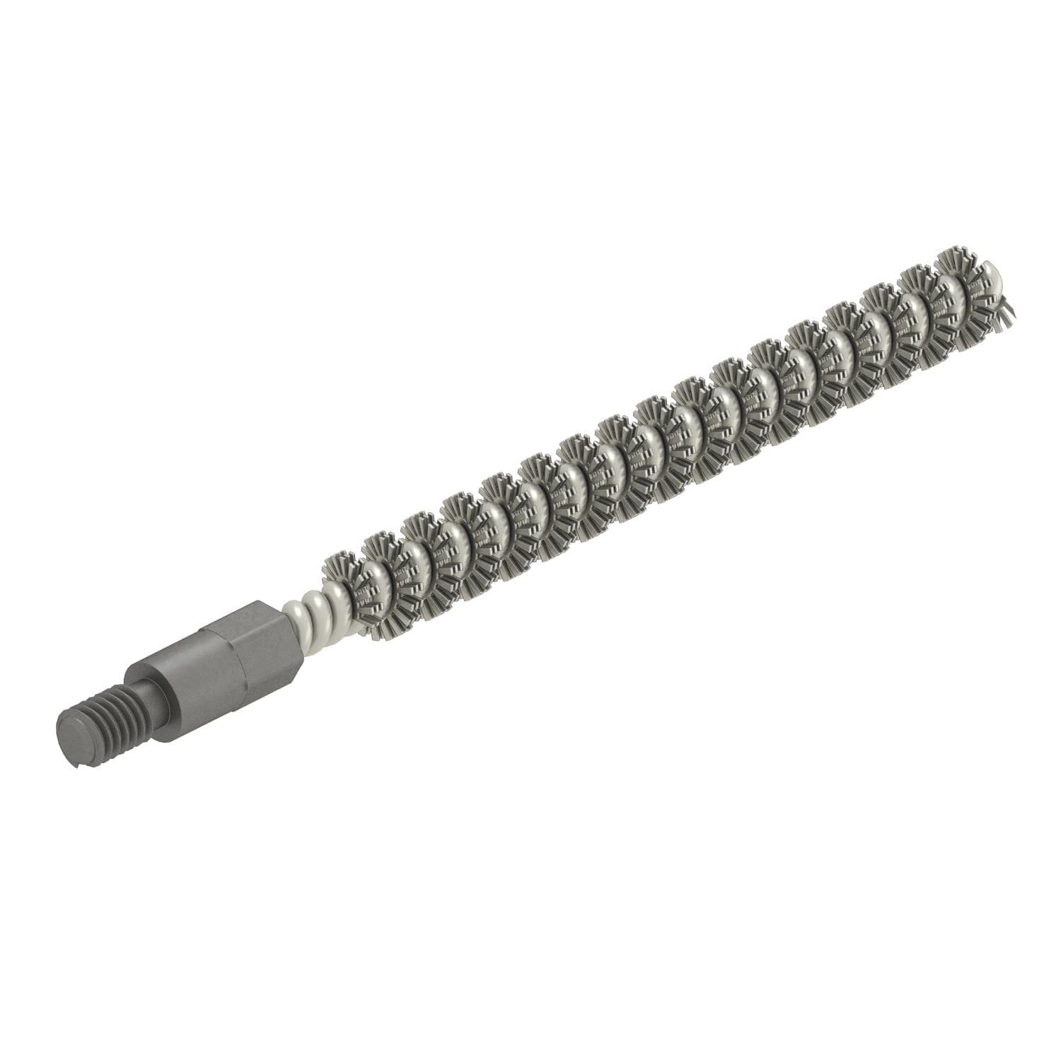 OBO BETTERMANN - Spazzola pulizia acciaio zincato galvanicamente per foro 200x18 RB 18 M 6.