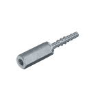 OBO BETTERMANN - Vite ancoraggio 7,5x40 con manicotto di connessione in Acciaio zincato galvanicamente MMS+